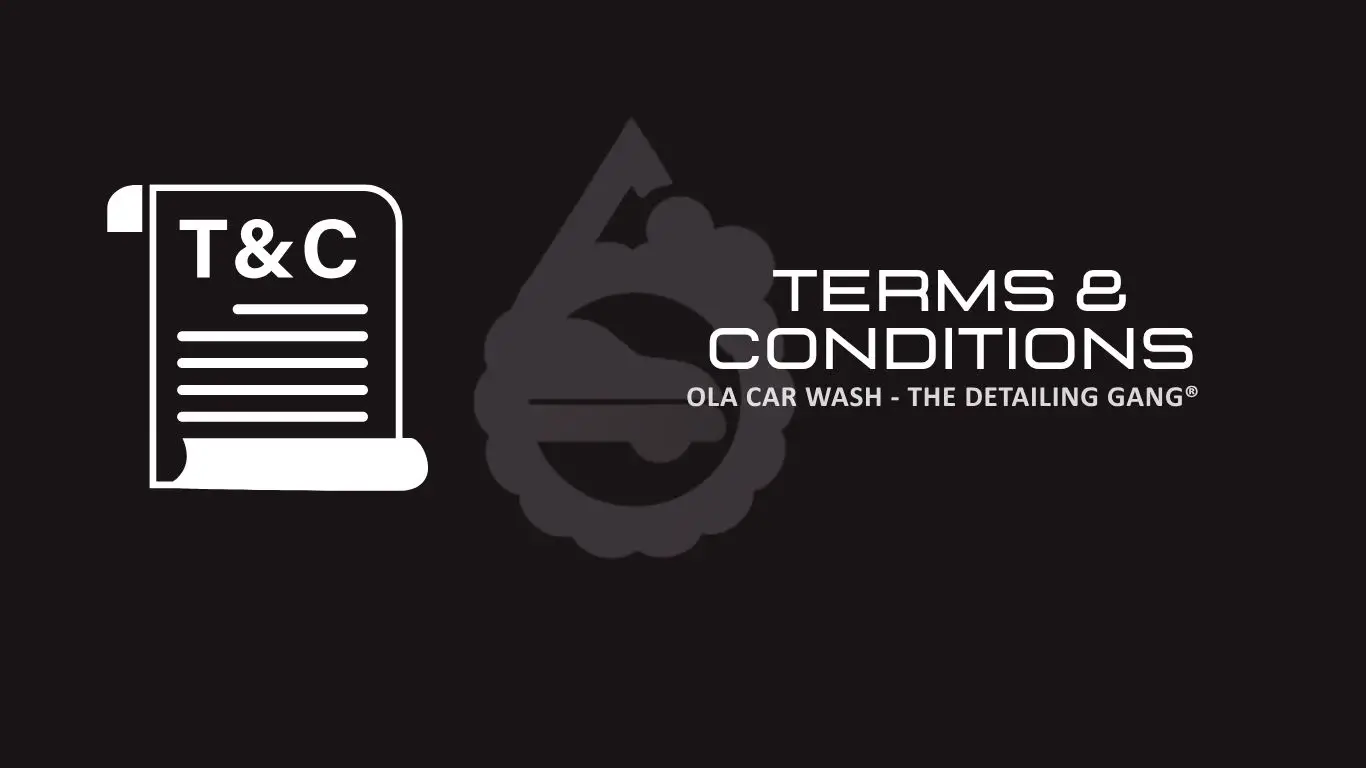 Terms and Conditions - Ola Car Wash Pvt. Ltd.