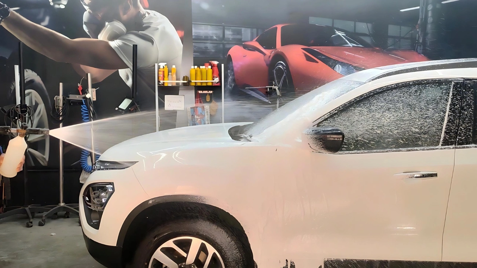 steam wash for car near me in DELHI India